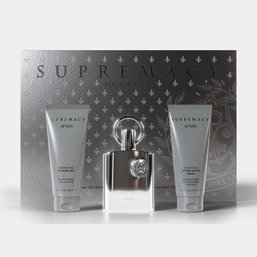 Gift Set Supremacy Silver - Afnan Perfumes - Pakistan
